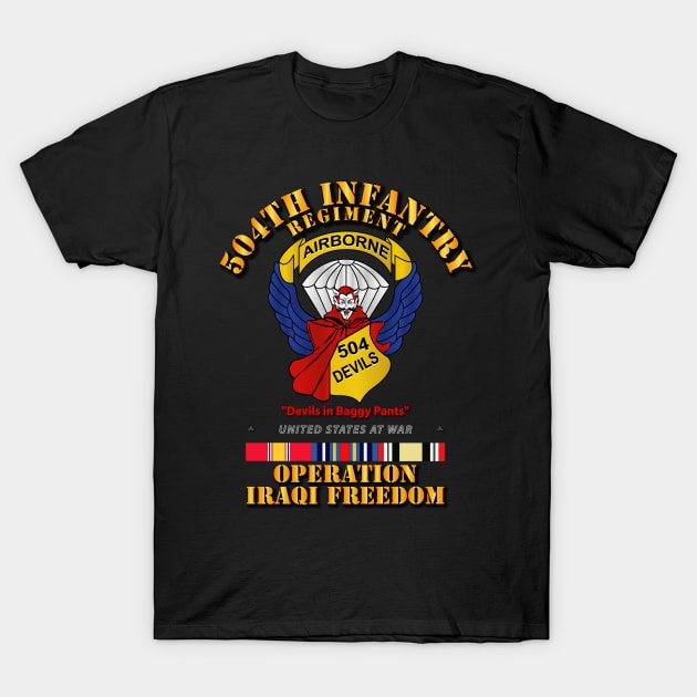 504th Infantry Regiment - Devils - OIF T-Shirt by twix123844